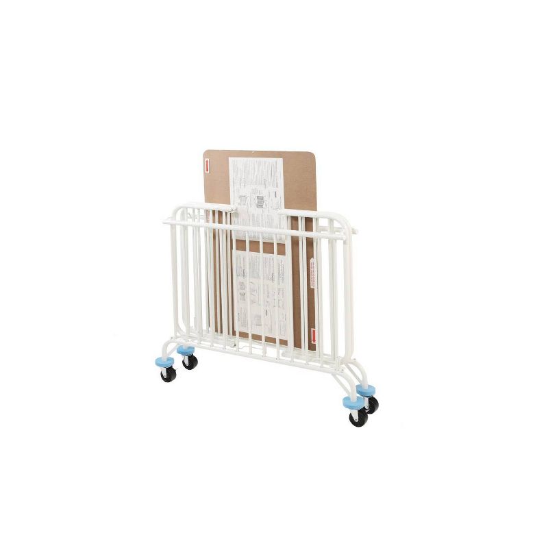 L.A. Baby Holiday Mini/Portable Folding Metal Crib - White, 2 of 5