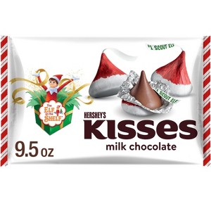 HERSHEY'S KISSES Christmas Chocolate Elf on the Shelf Laydown Bag - 9.5oz - 1 of 4