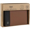 Jack Abrahams - Jack Abrahams Goat Nappa Leather Bi-Fold Wallet with ID Window Cognac/Black - 3 of 4