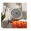 Mark & Day Zandhoven Global Cream Throw Pillow - 2 of 4