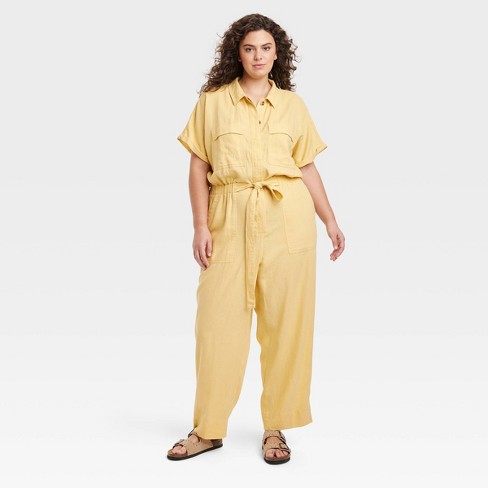 Linen cheap jumpsuit target