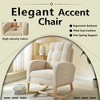 CAVINAS 15" Modern Rocking Chair Nursery,Glider Rocking Armchair with Side Pocket,Living Room Accent Chair With Adjustable Footrest - 4 of 4
