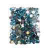 John Bead 400-Piece 12mm (SS50) Turquoise AB Acrylic Round Flat Back Rhinestones - 2 of 4