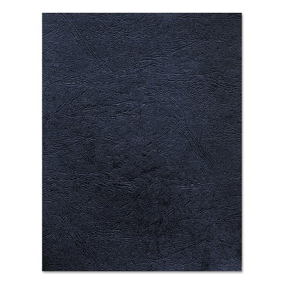 Fellowes Classic Grain Texture Binding System Covers 11 x 8-1/2 Navy 50/Pack 52124