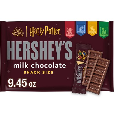 HERSHEY'S Milk Chocolate Harry Potter Halloween Candy Snack Size - 9.45oz