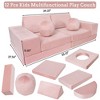 Kids Couch 12PCS Fold Out Toddler Couch with 2 balls, Modular Kids Couch for Playroom Creative Game Play Couch, Free DIY - 2 of 4