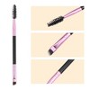 Unique Bargains Soft Double Sided Angled Eyebrow Brush Eyelash Extension Brush for Women Eye Makeup - 2 of 4