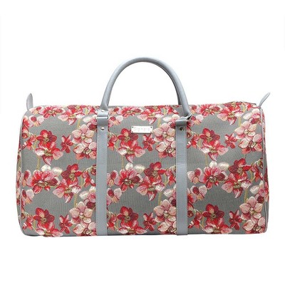 Signare USA Orchid Floral Big Holdall/Duffel Bag
