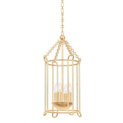 Troy Lighting Lassen 4 - Light Pendant in  Vintage Gold Leaf