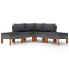 vidaXL Garden Lounge Set Grey - 4 of 4