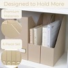 Blu Monaco Foldable Magazine File Holders - Set of 4 or 6 - Many Colors and Designs to Choose From - 4 of 4