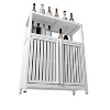 Grungis Narrow Bathroom Storage Cabinet with Louvered Doors,Bamboo Floor Cabinet with Wood Grain,Freestanding Storage Cabinet for Toiletries - 4 of 4