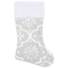 VidaXL Luxury Christmas Tree Skirt with Sock White 4 ft Fabric - 4 of 4