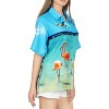 HAPPY BAY Women's Button Down Blouses Casual Summer Beach Party Collared Short Sleeve Vacation Button Up Dress Tee Hawaiian Shirts - 4 of 4