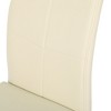 KTMBDW Dining Kitchen Modern Chairs with Metal Legs and PU Leather Cushion for Living Room Bedroom Outdoor Lounge - 3 of 4