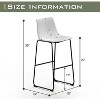 Dreama Retro Side Chair Dining Chair with Metal Legs for Kitchen, Living, Dining Room, Set of 2,The Pop Home - 2 of 4