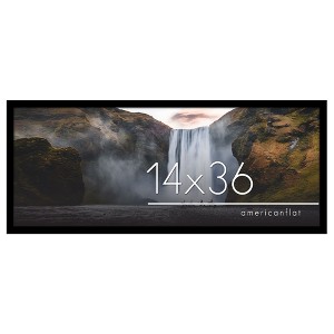 Americanflat 14x36 Poster Frame  -- Gallery-Style Frames Made of Engineered Wood - Photo Frame for Wall Display - Black - 1 of 4