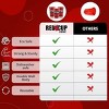 Red Cup Living Straws for Cold and Hot Drinks Plastic Smoothie Straws for 32 oz Cups Set of 4 - 3 of 4