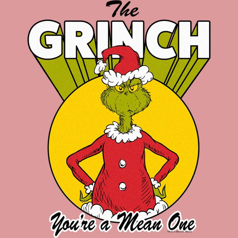 Women's Dr. Seuss Christmas The Grinch You're a Mean One T-Shirt, 2 of 4