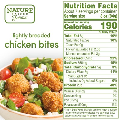 Nature Raised Farms Lightly Breaded Boneless Chicken Bite - 22oz