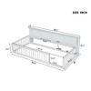 CAVINAS Twin XL Size Wood Montessori Bed with 3 Built-in Storage Cabinets and Guardrail,Modern Floor Bed with USB Ports,Toddler Bed for Bedroom - 3 of 4