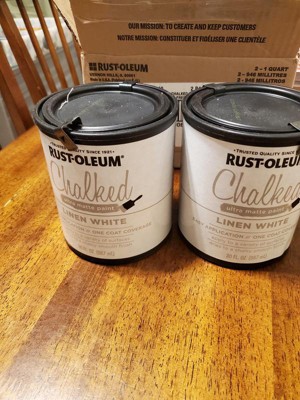 Rust-oleum 2pk Chalked Paint Quart Matte Clear Topcoat : Target