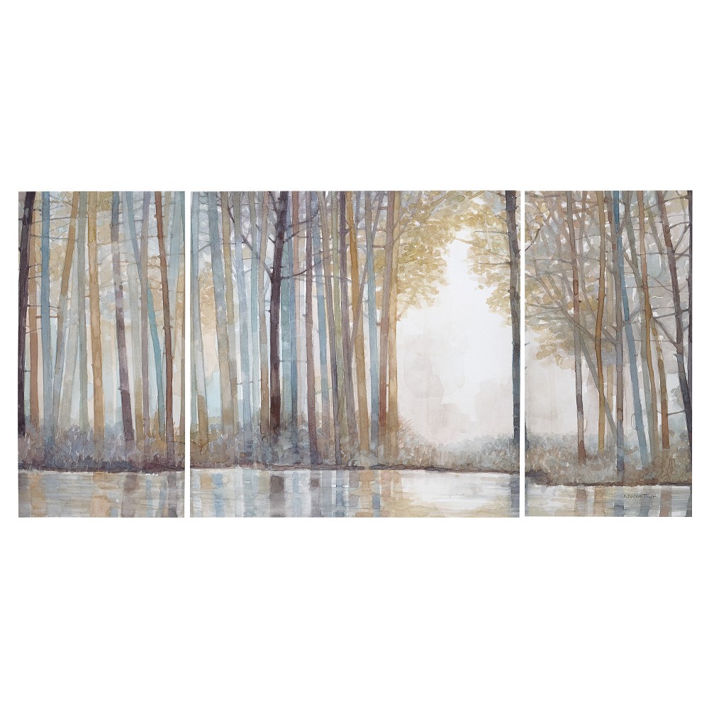 Photos - Other interior and decor  30" Height Forest Reflections Gel Coated Canvas: Madison Park W(Set of 3)