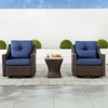 Spruce & Spring Outdoor Wicker Patio Outdoor Sofa Swivel Chair Coffee Table - 2 of 4