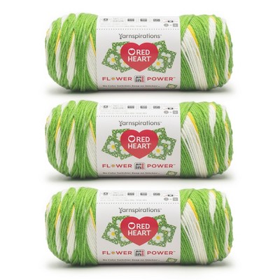 Red Heart All in ONE Flower Power Yarn 24 Pack-Flower Field