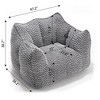 NicBex Bean Bag Chair,Beanbag Chair with Highly Resilient Foam,Adult Lounge Sofa,Large Comfy Chair for Living Room Bedroom - 3 of 4