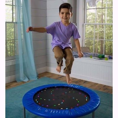 HearthSong - Multi-Color LED Light-Up Indoor Trampoline for Kids, 40" Diameter