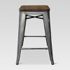 Set of 2 Hampden Industrial 24" Counter Height Barstool Natural Metal - Threshold™ - image 4 of 4
