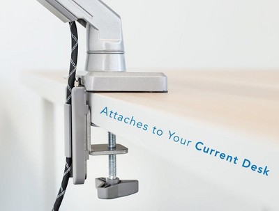 Adjustable Aluminum and Steel Single Monitor Arm Mount