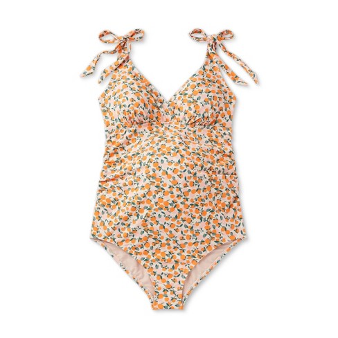 Ingrid And Isabel Maternity Leopard Print One-piece Halter Swimsuit Size Small 