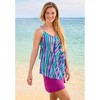 Swim 365 Women's Plus Size Longer-Length Tiered-Ruffle Tankini Top - 4 of 4