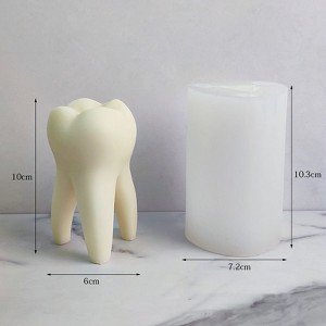 JDICTION DIY Large Tooth Candle Silicone Mold - 1 of 4