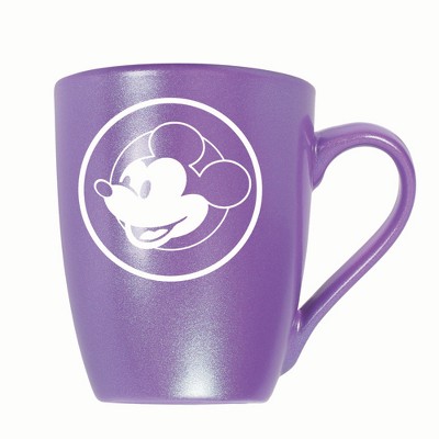 Elanze Designs Steamboat Willie Face 10 ounce New Bone China Coffee Tea Cup Mug, Passion Purple