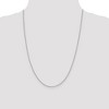 Black Bow Jewelry 1.5mm Sterling Silver Solid Open Curb Chain Necklace - 3 of 4