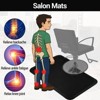 Salon Mat for for Hairstylist 3 Ft x 5 Ft Barber Shop Anti-Fatigue Salon Chair Mat Semi Circle Hair Floor - 4 of 4