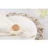 Saro Lifestyle Flower Shaped Napkin Rings (Set of 4) - 4 of 4