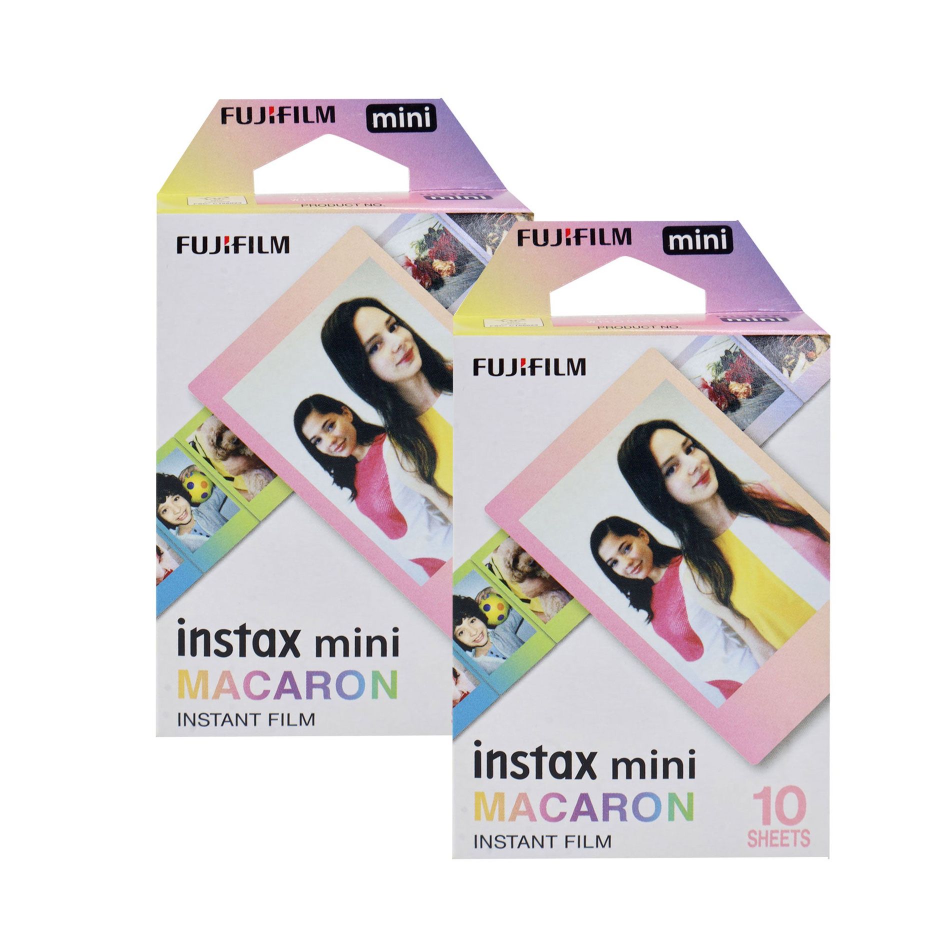2x FUJIFILM Instax Mini Instant Film (Macaron, 10 Exposures)