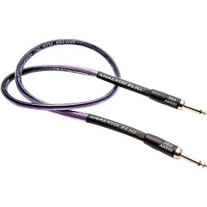 Analysis Plus Clear Oval Speaker Cable with 1/4" Straight to Straight 18 in. - 1 of 2