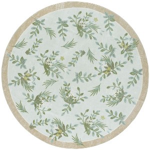 Martha Stewart Floral - MSRW193 - Indoor Power Loomed Machine Washable Skid-Resistant Rugs - 1 of 4