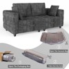 NicBex Modern Upholstered Loveseat Sofa Small Couch with Deep Cushions & Wooden Nature Legs,Couch Lounge Sofa for Living Room,Department - 4 of 4