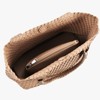 Generic Woven tote Bag for Women, Large woven handbag Shoulder Bag Soft Vegan Leather - 3 of 4