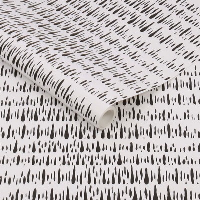 Transform Abstract Black and White Peel and Stick Wallpaper