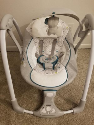 Ingenuity Convertme 2-in-1 Compact Portable Baby Swing 2 Infant Seat ...