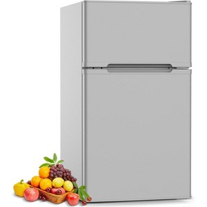 ZAFRO 3.1 Cu.Ft Mini Fridge with Freezer - 2-Door Compact Refrigerator with Adjustable Glass Shelves for Bedroom, Dorm, Office, Apartment - 1 of 4