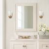 Dewdrop Farmhouse 1-Light Bathroom Vanity Light Brushed Nickel Iron Finish with Glass Shade ETL Certified Wall Mounted Fixture for Bedroom Hallway - 4 of 4