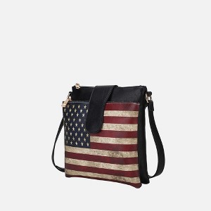 MKF Collection Josephine Vegan Leather Women’s FLAG Crossbody Bag by Mia K - 1 of 4